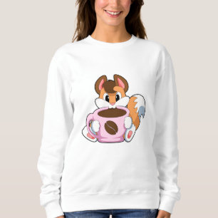 Fox med Kopp i kaffe T Shirt