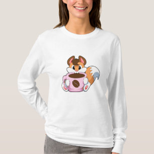 Fox med Kopp i kaffe T Shirt