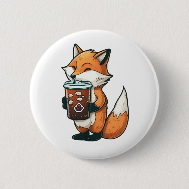 Fox med kopp knapp (Framsida)