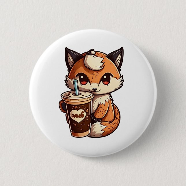 Fox med kopp knapp (Framsida)