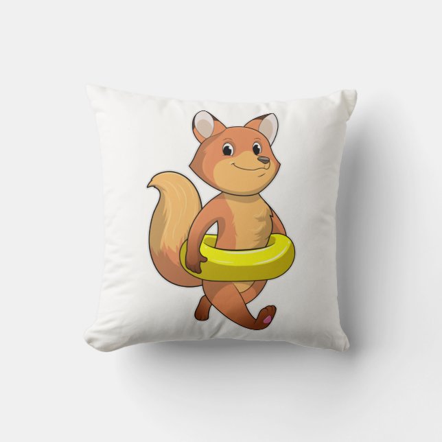 Fox med livboj kudde (Framsida)
