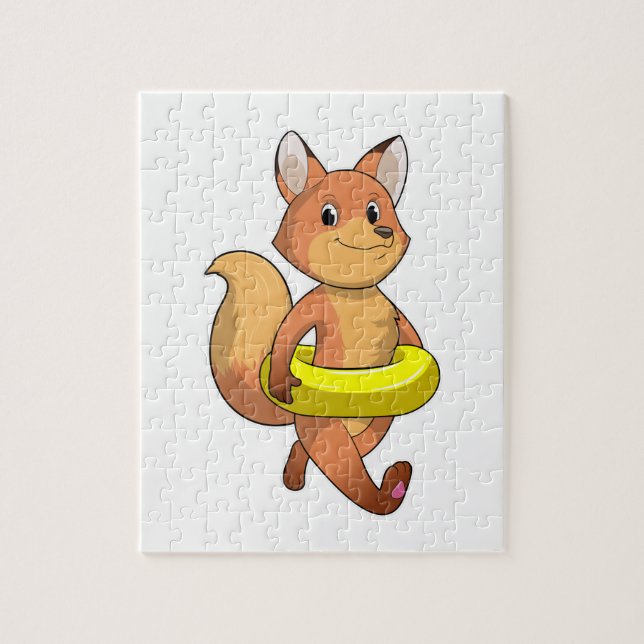 Fox med livboj pussel (Vertikal)