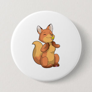Fox med Lollipop Knapp
