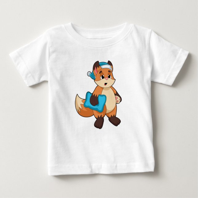 Fox med nightcap t shirt (Framsida)