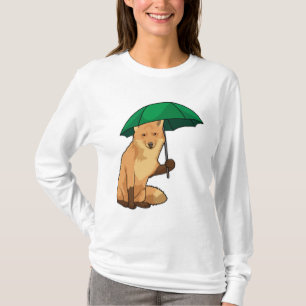 Fox med Parbrella T Shirt