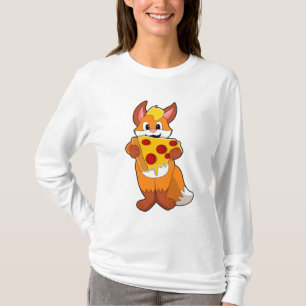 Fox med Pizza T Shirt