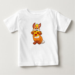 Fox med Pizza T Shirt