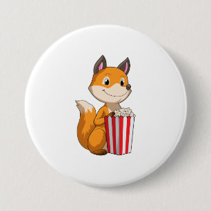 Fox med Popcorn Knapp