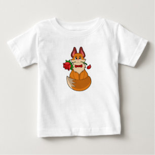Fox med Ro Flower T Shirt