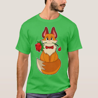 Fox med Ro Flower T Shirt