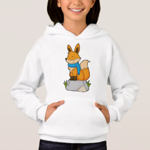 Fox med Scarf på Sten T Shirt