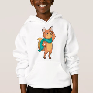 Fox med Scarf T Shirt