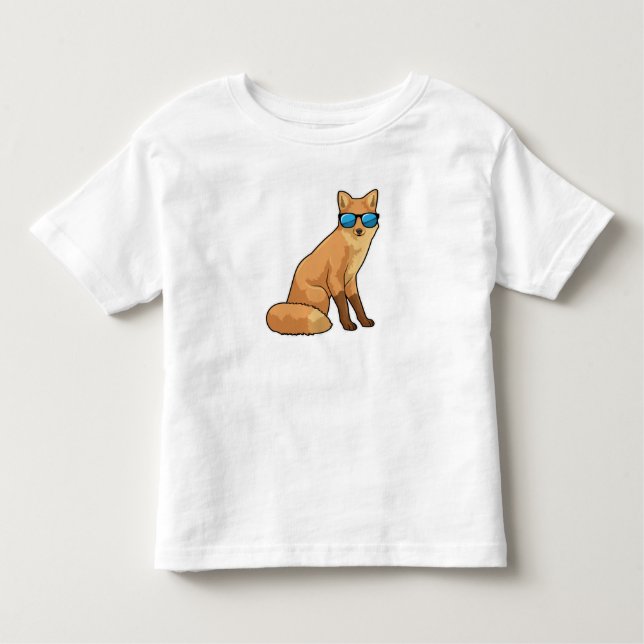 Fox med solglasögon t shirt (Framsida)