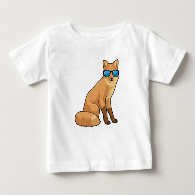 Fox med solglasögon t shirt (Framsida)