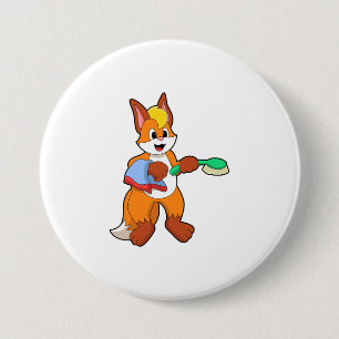 Fox med Towel & Brush Knapp