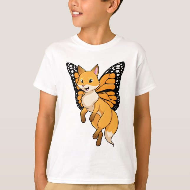 Fox med Vinge T Shirt (Framsida)
