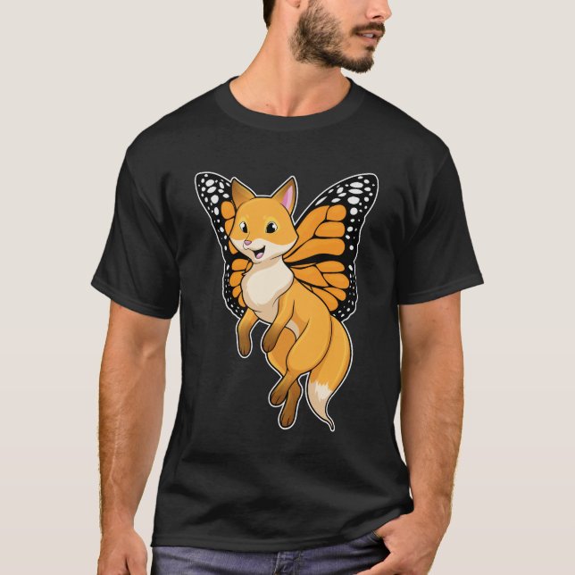 Fox med Vinge T Shirt (Framsida)