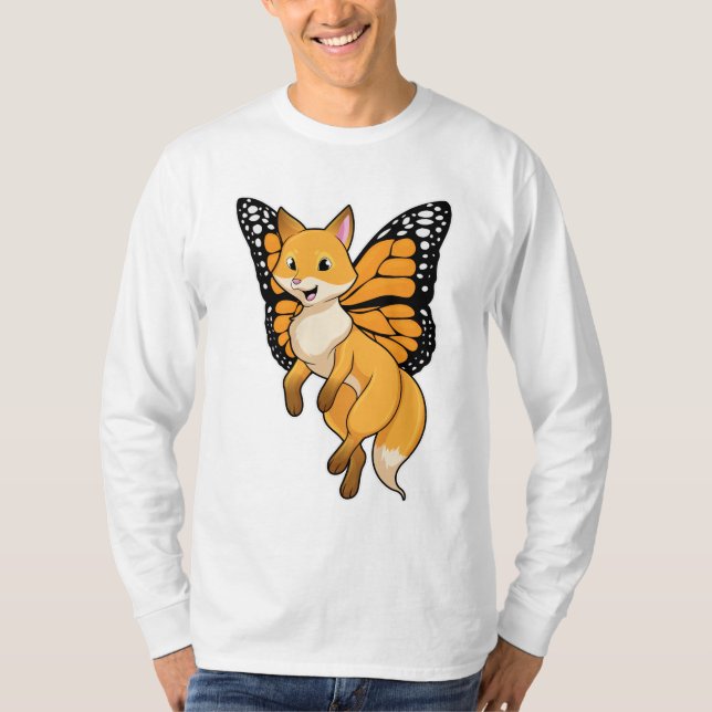 Fox med Vinge T Shirt (Framsida)