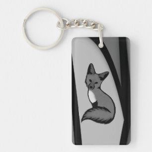 Fox Modern Art Design i Silver