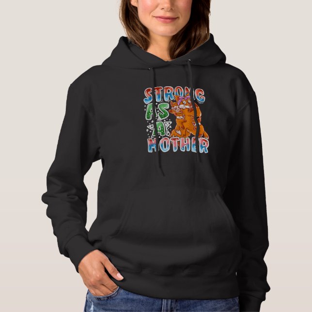 Fox Mom Strong As A Mother Mommy Family Mama Mothe T Shirt (Framsida)