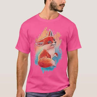 Fox Motif T Shirt