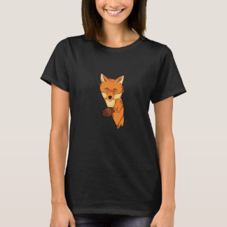 Fox Motif T Shirt