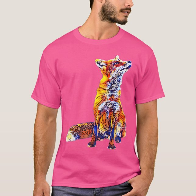 Fox Motif T Shirt (Framsida)