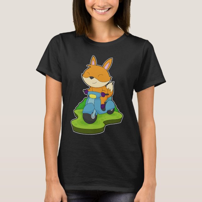 Fox Motorcykel T Shirt (Framsida)