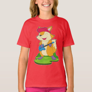 Fox Musician Guitar Music T Shirt