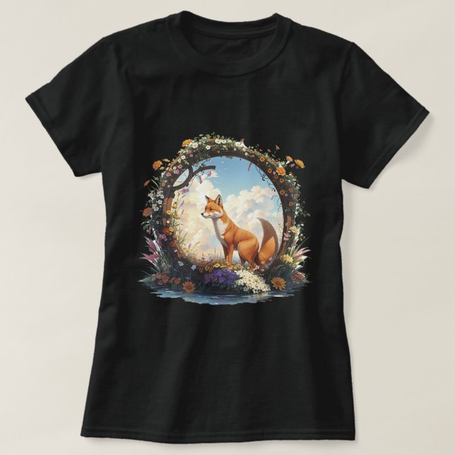 Fox Natur för bergsområden T Shirt (Design framsida)