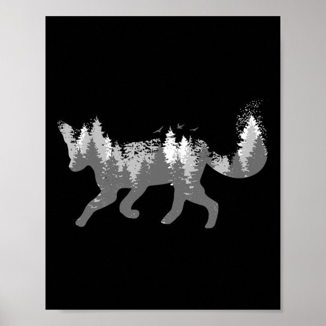 Fox naturen utomhus, jaktgåva från campinghögtider poster (Framsidan)