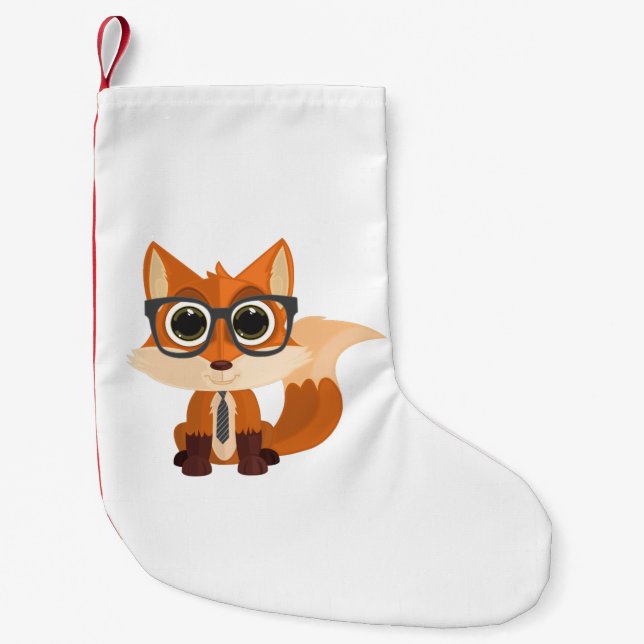 Fox Nerd Liten Julstrumpa (Framsidan)