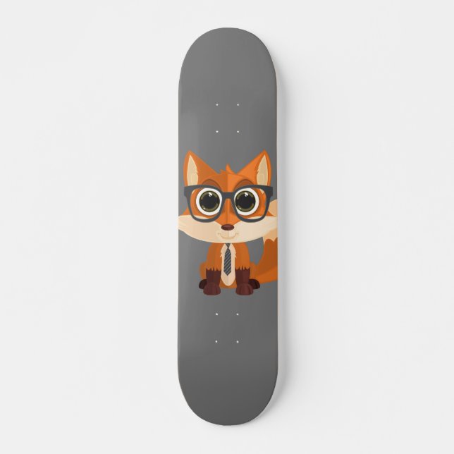 Fox Nerd Mini Skateboard Bräda 18,5 Cm (Framsida)