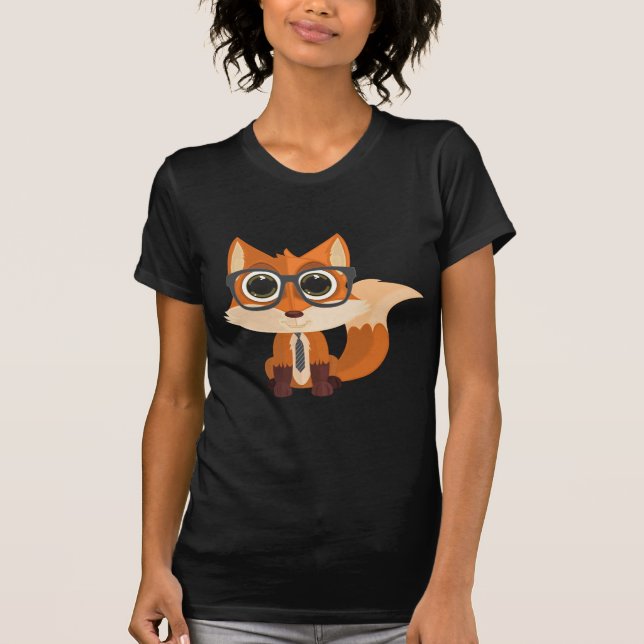 Fox Nerd T-shirt (Framsida)