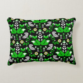 Fox Nordic Scandinavian Folk Art Tablecloth Prydnadskudde