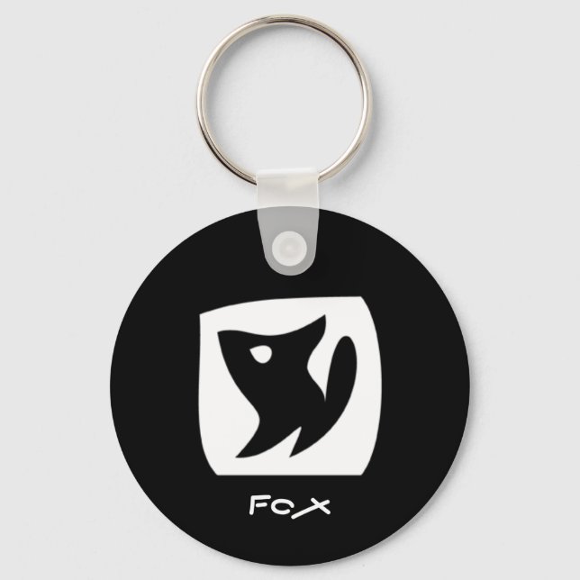 Fox-nyckelkedja Nyckelring (Framsida)