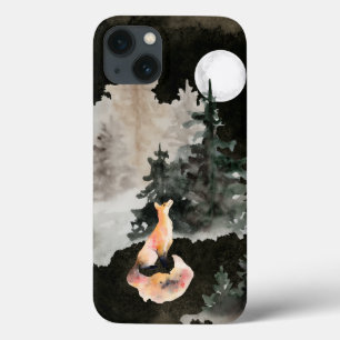 Fox och Full Moon Woodland