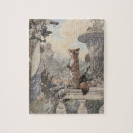 Fox och Grapes Aesop Pussel