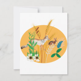 Fox och Hare Blank Kort