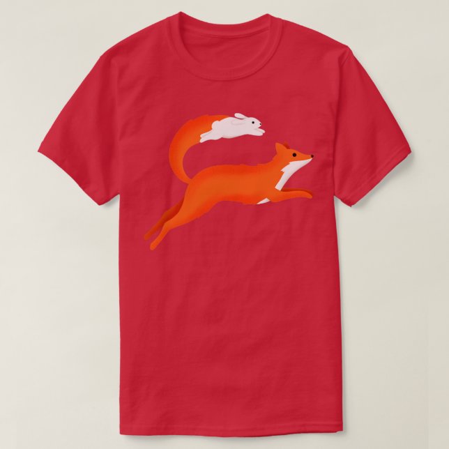 Fox och kanin t shirt (Design framsida)