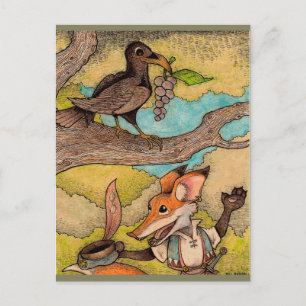 Fox och Kråka Vykort