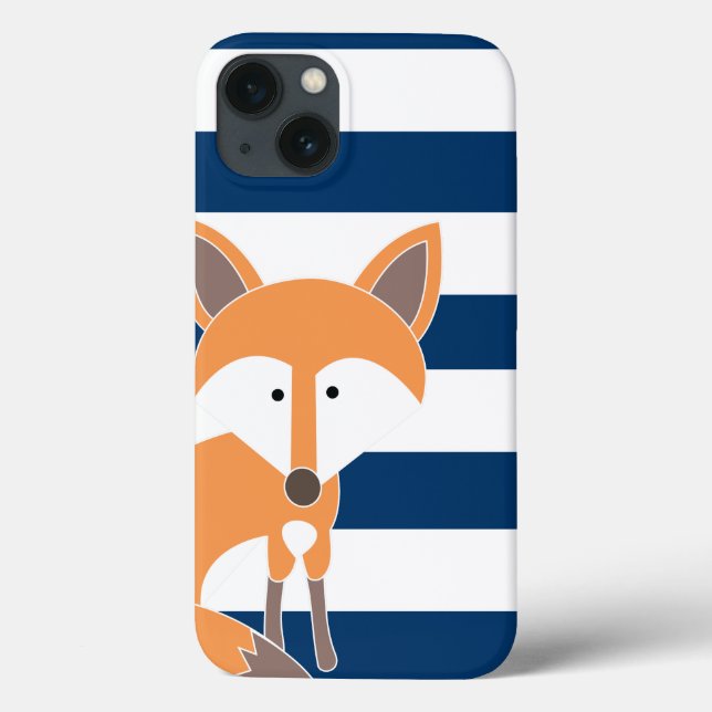 Fox- och Navy Rand iPad Case (Baksida)