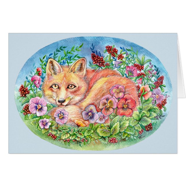 Fox och paneler OBS kort (Framsidan Horizontal)
