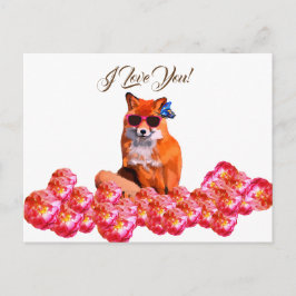 Fox och Ro Funny Art Anpassningsbar Postcard Vykort