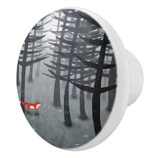 Fox och skogen knopp