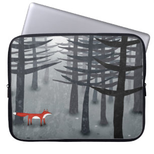 Fox och skogen laptop fodral