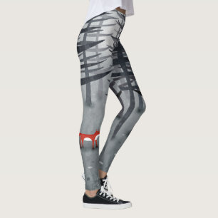 Fox och skogen leggings