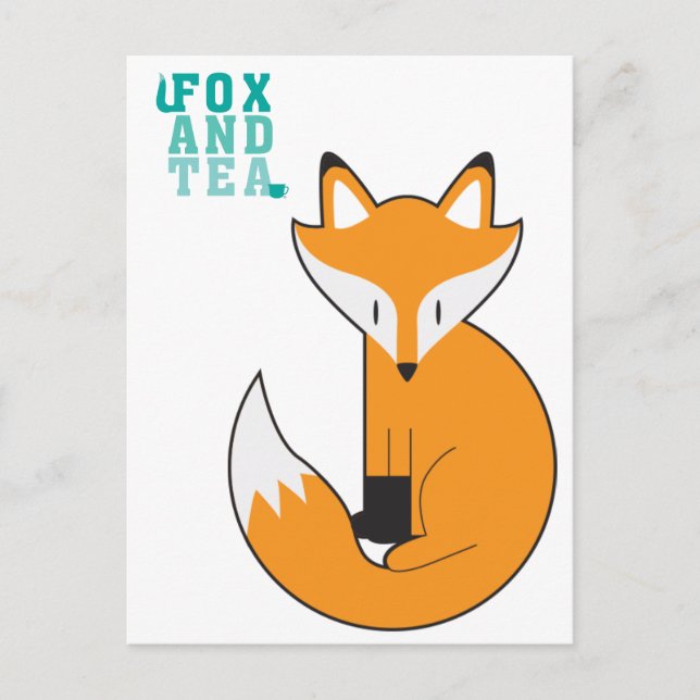 Fox- och Tea-vykort - N.1 Vykort (Framsida)