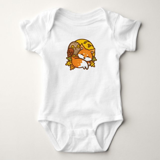 Fox och Uggla T Shirt (Framsida)