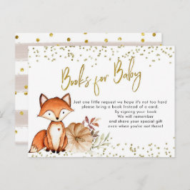 Fox Oh Boy Fall Pumpkin Bokar för Baby Baby Shower Inbjudan Vykort
